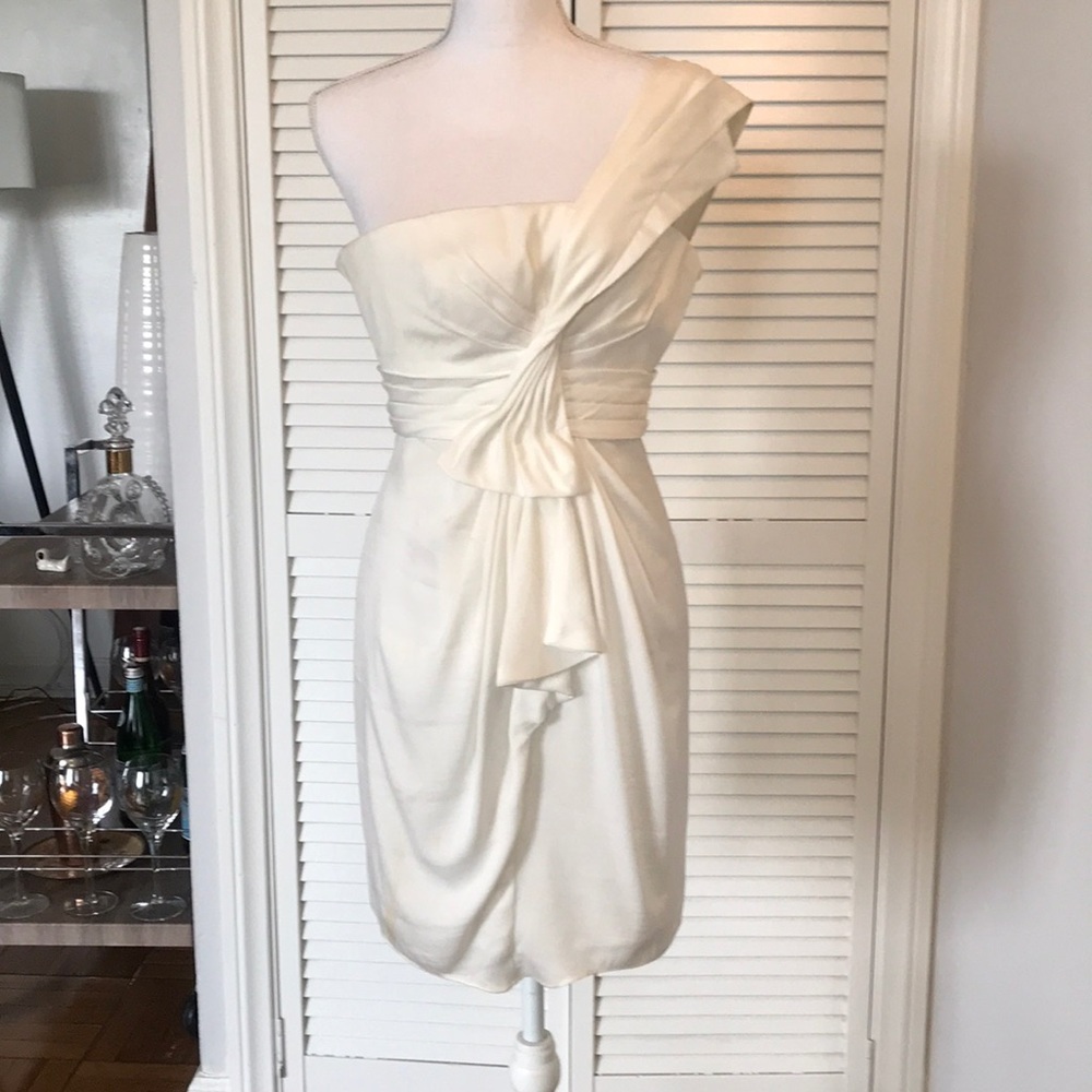 Ivory BCBG strapless dress